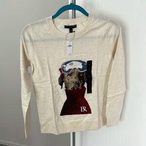 NEVER WORN Banana Republic Factory Dog Ski Sweater